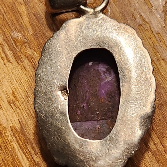 925 Purple Turqoise Pendant - Picture 5 of 7